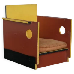 Chaise en jouet moderniste rare par Ko Verzuu pour Ado, années 1930