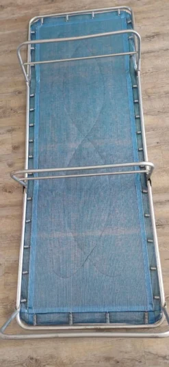 Chaise longue annees 60/70 tissu fleuri