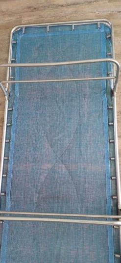 Chaise longue annees 60/70 tissu fleuri
