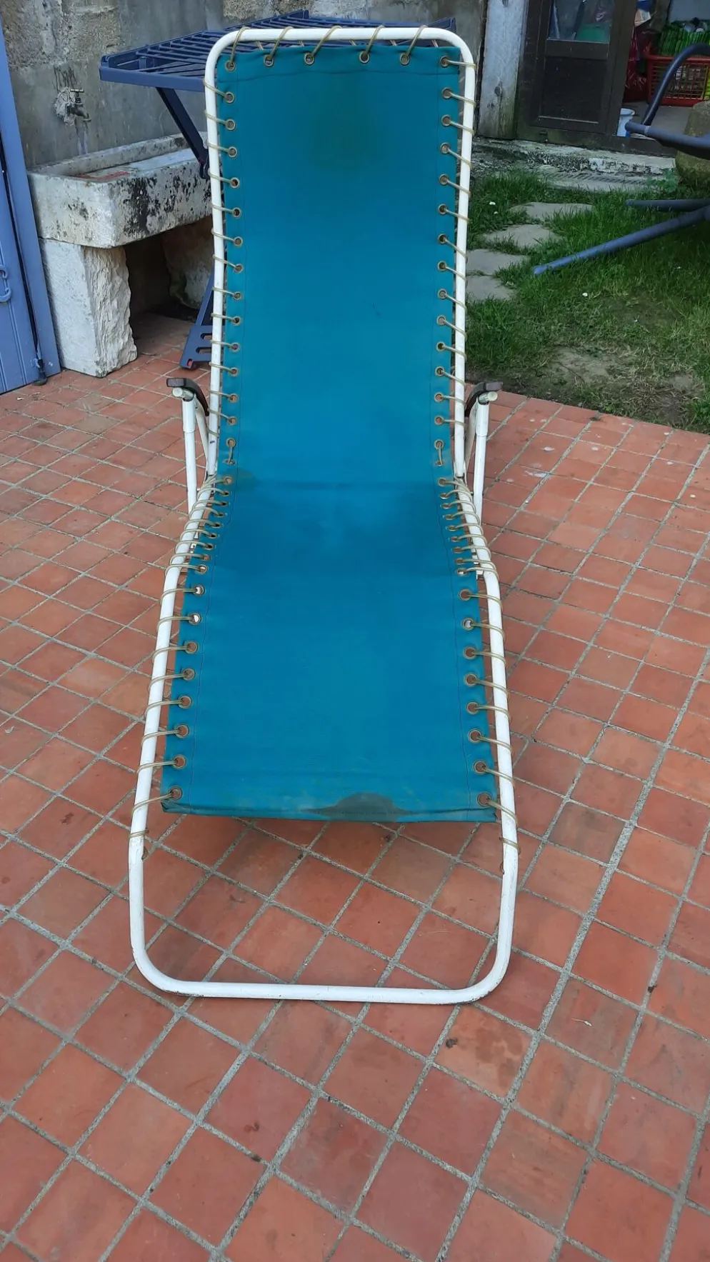 Chaise longue basculante