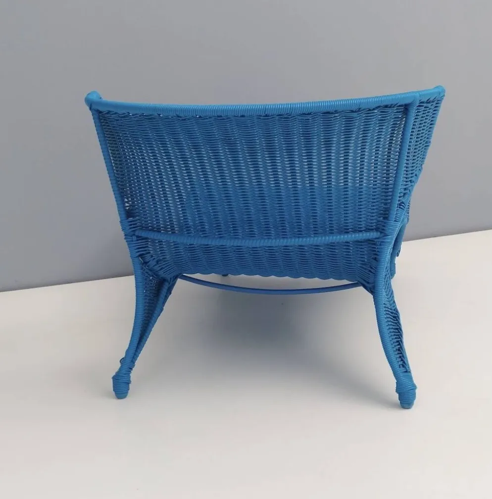 Chaise longue basse bleu ciel par Monika Mudler pour IKEA, 2001