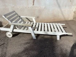 Chaise longue bois