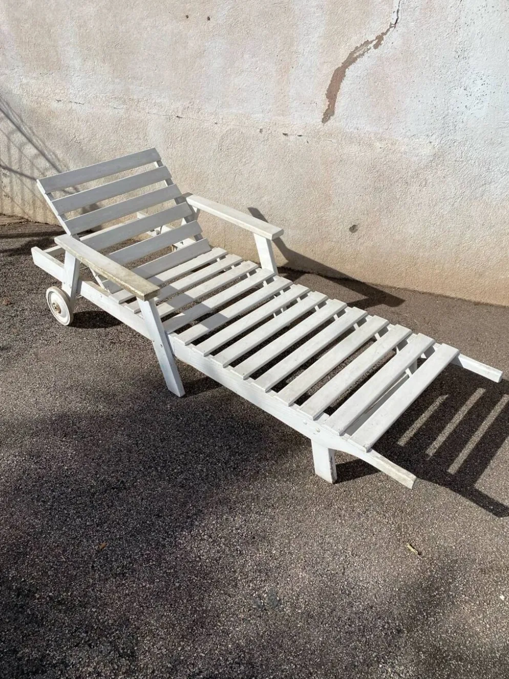 Chaise longue bois