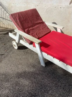 Chaise longue bois