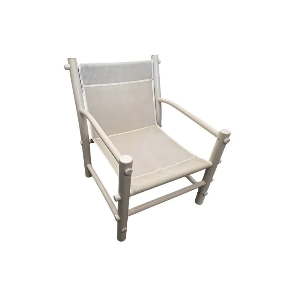 Chaise longue de jardin en PVC vintage, années 1970