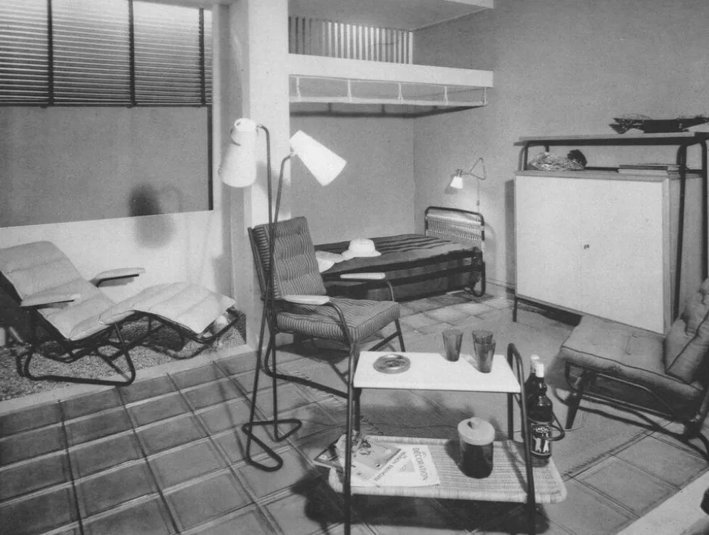 Chaise longue de Jean Lesage, édition Airborne, années 50