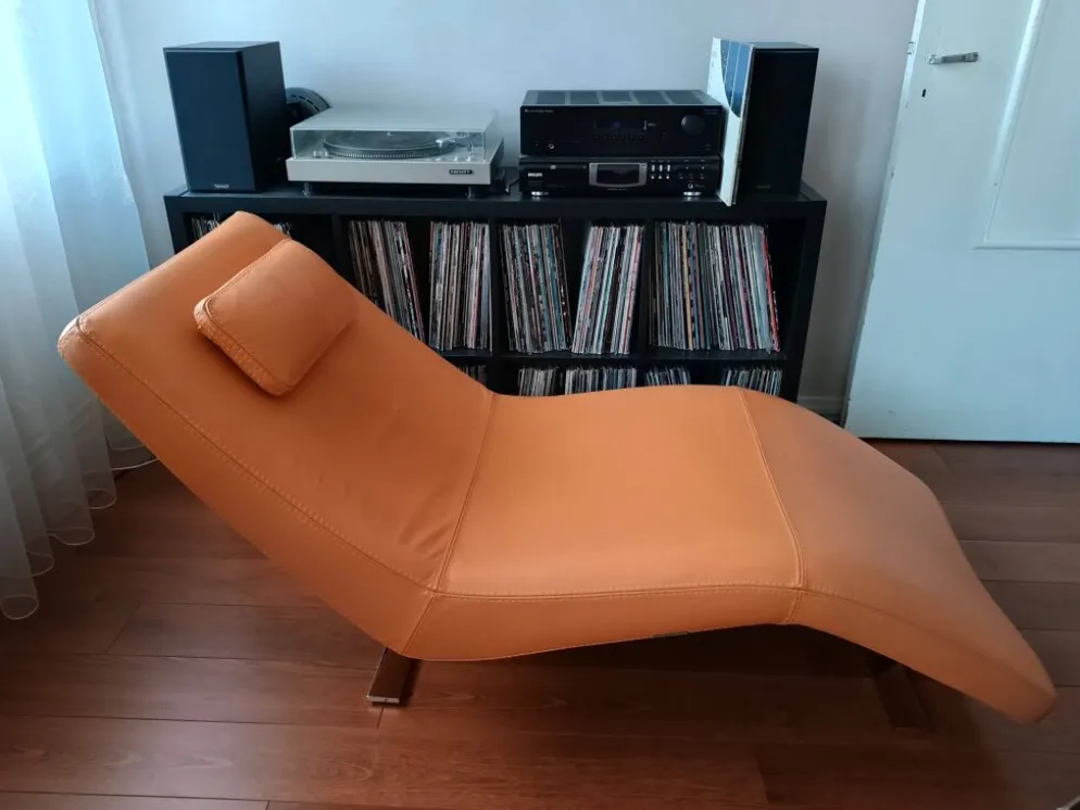 Chaise longue Deluxe cuir