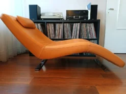 Chaise longue Deluxe cuir