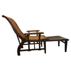 Chaise longue de paquebot, bain de soleil colonial