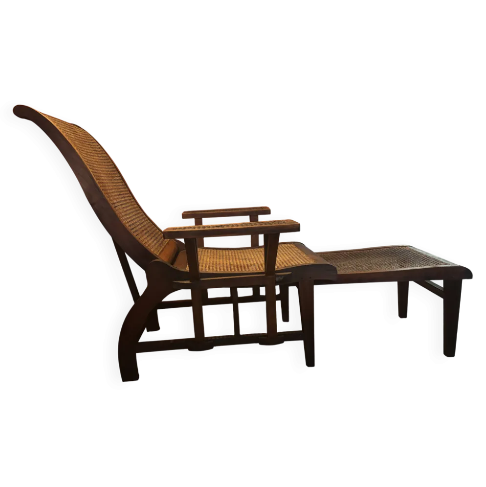 Chaise longue de paquebot, bain de soleil colonial