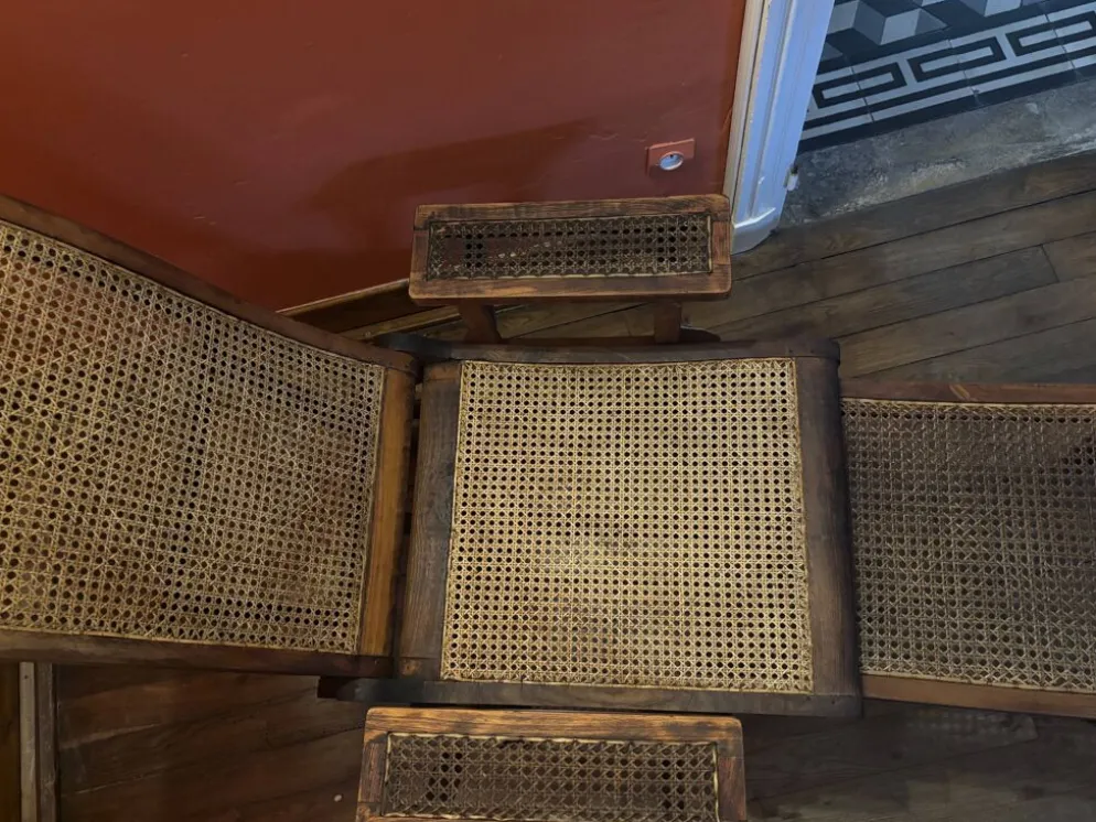 Chaise longue de paquebot, bain de soleil colonial