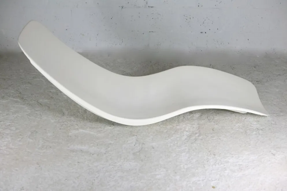 Chaise longue en fibre de verre, Charles Zublena, circa 1965