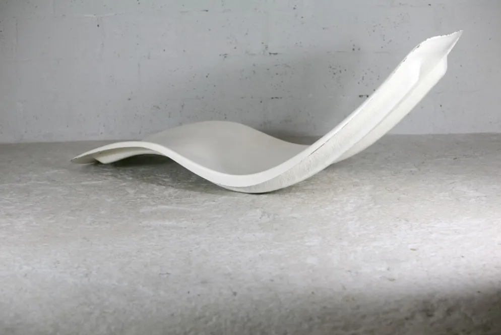 Chaise longue en fibre de verre, Charles Zublena, circa 1965
