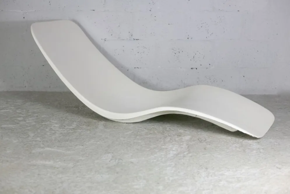 Chaise longue en fibre de verre, Charles Zublena, circa 1965