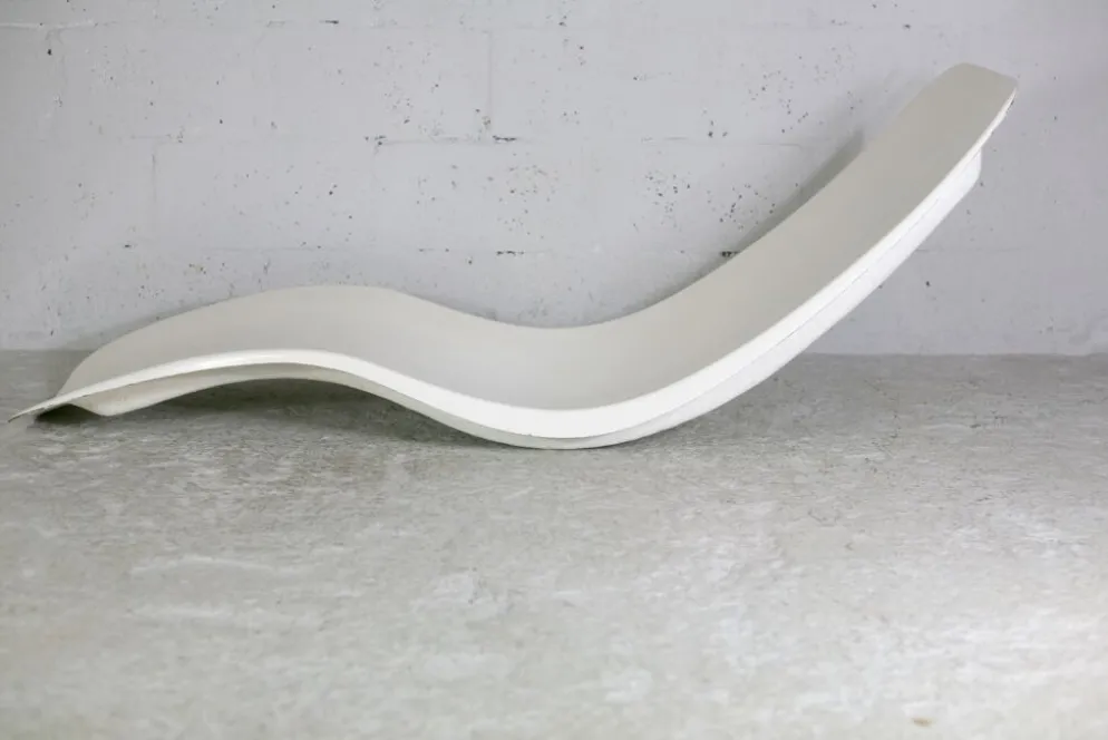 Chaise longue en fibre de verre, Charles Zublena, circa 1965