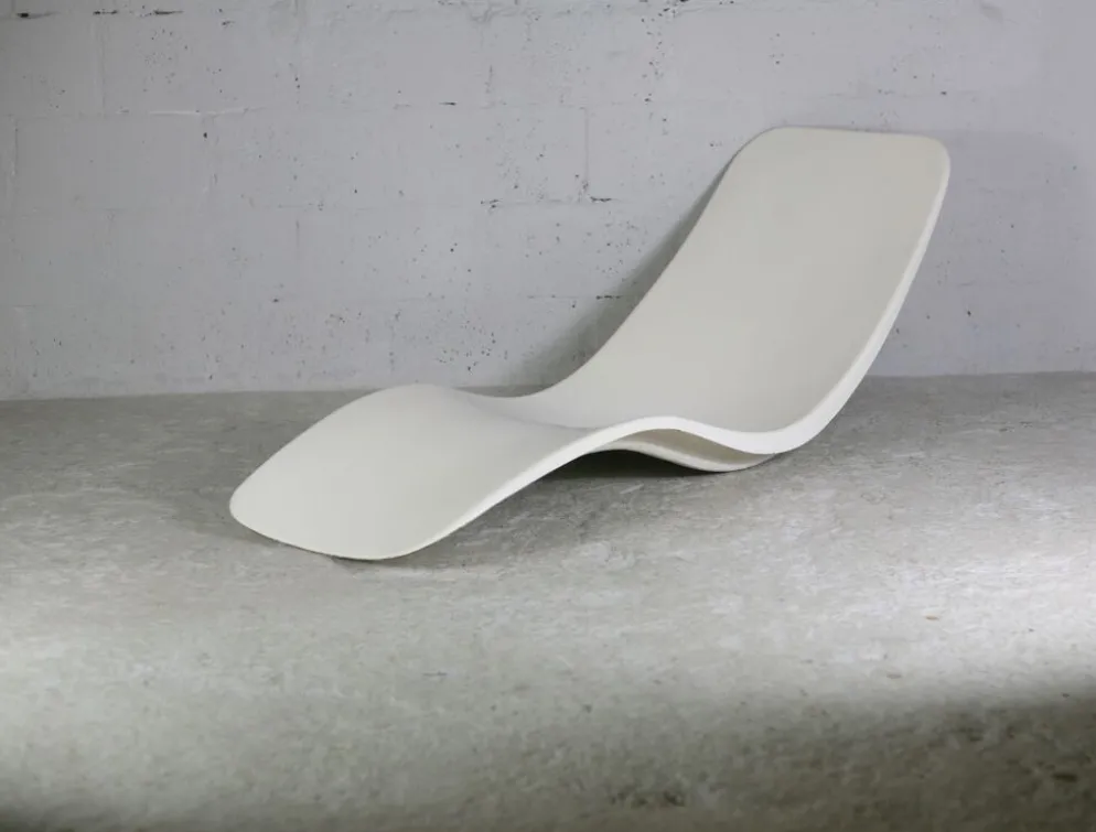 Chaise longue en fibre de verre, Charles Zublena, circa 1965
