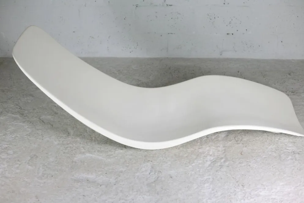 Chaise longue en fibre de verre, Charles Zublena, circa 1965