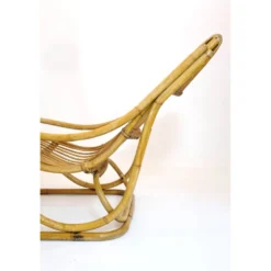 Chaise longue en rotin, Italie, années 60.