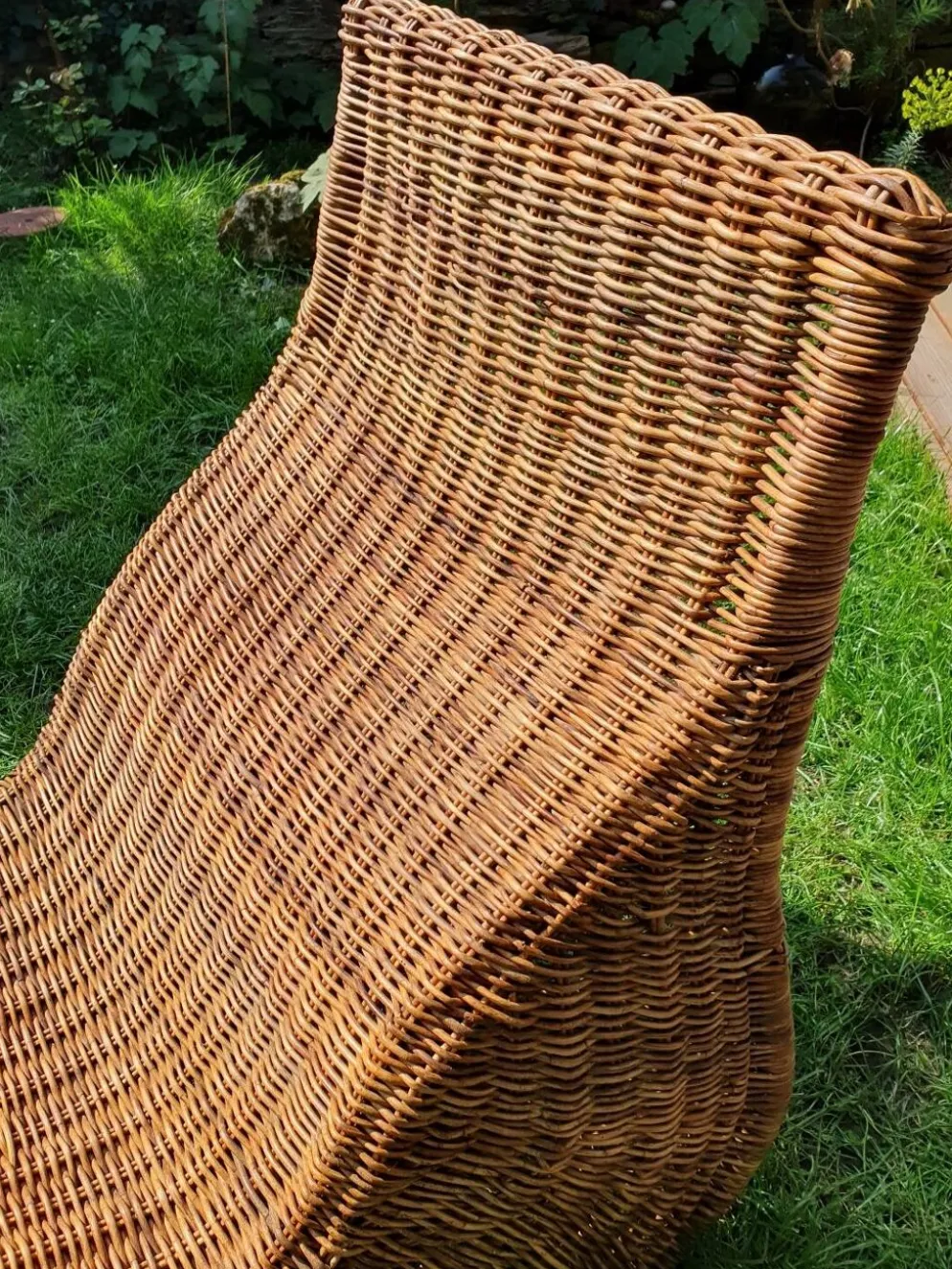 Chaise longue en rotin Karlskrona de Karl Malmvall pour Ikea