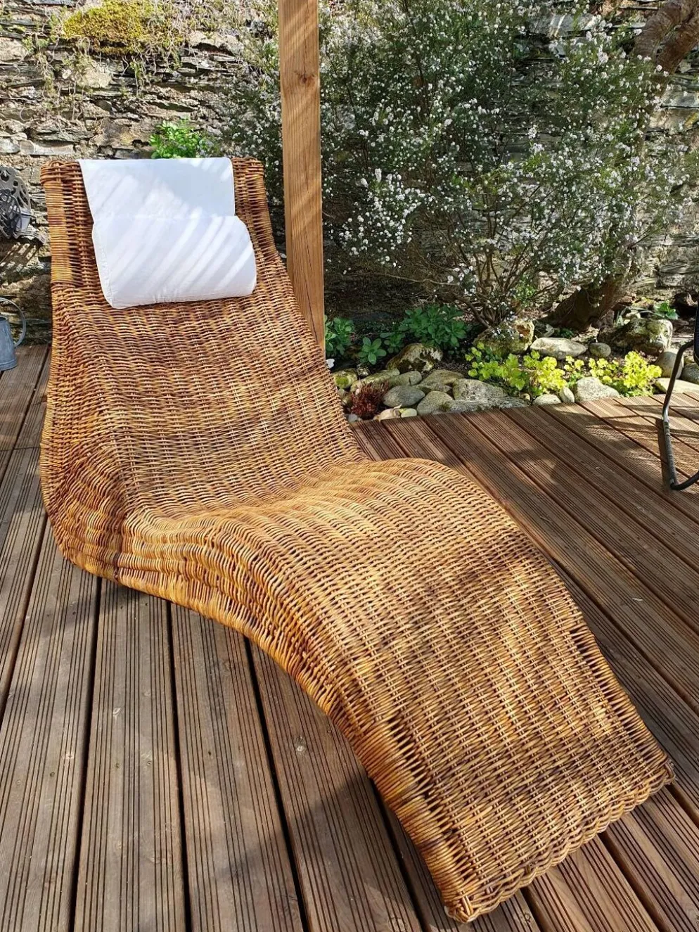 Chaise longue en rotin Karlskrona de Karl Malmvall pour Ikea