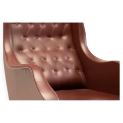 Chaise longue inclinable italienne des années 1950 en Naugahyde oxblood