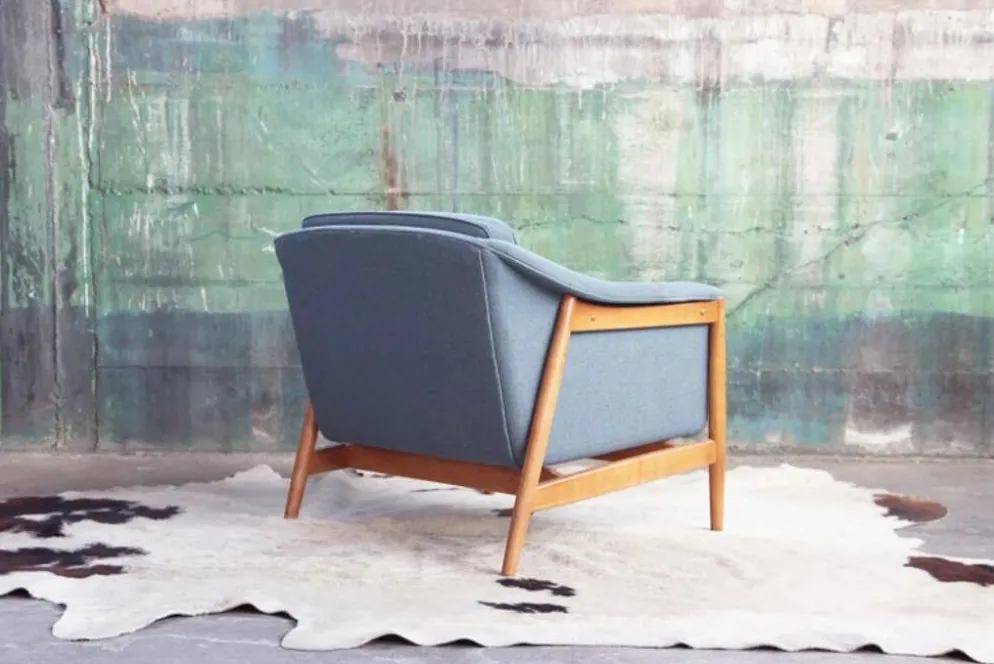 Chaise longue moderne danoise pour Dux par Folke Ohlsson