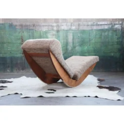 Chaise longue rembourrée