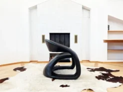 Chaise longue sculpturale 80s