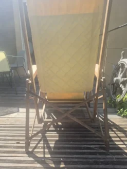 Chaise longue transat année 50