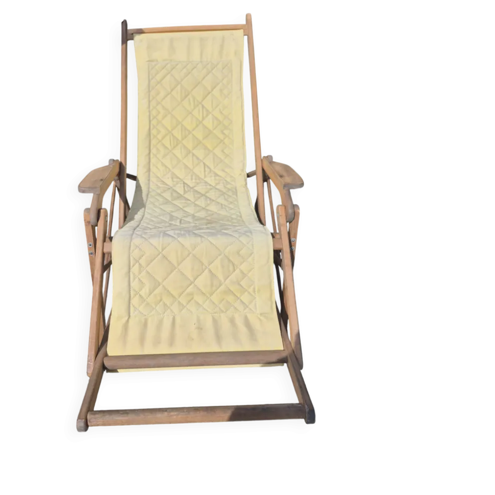 Chaise longue transat année 50