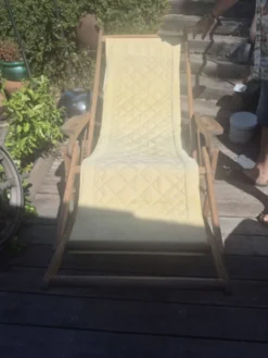 Chaise longue transat année 50