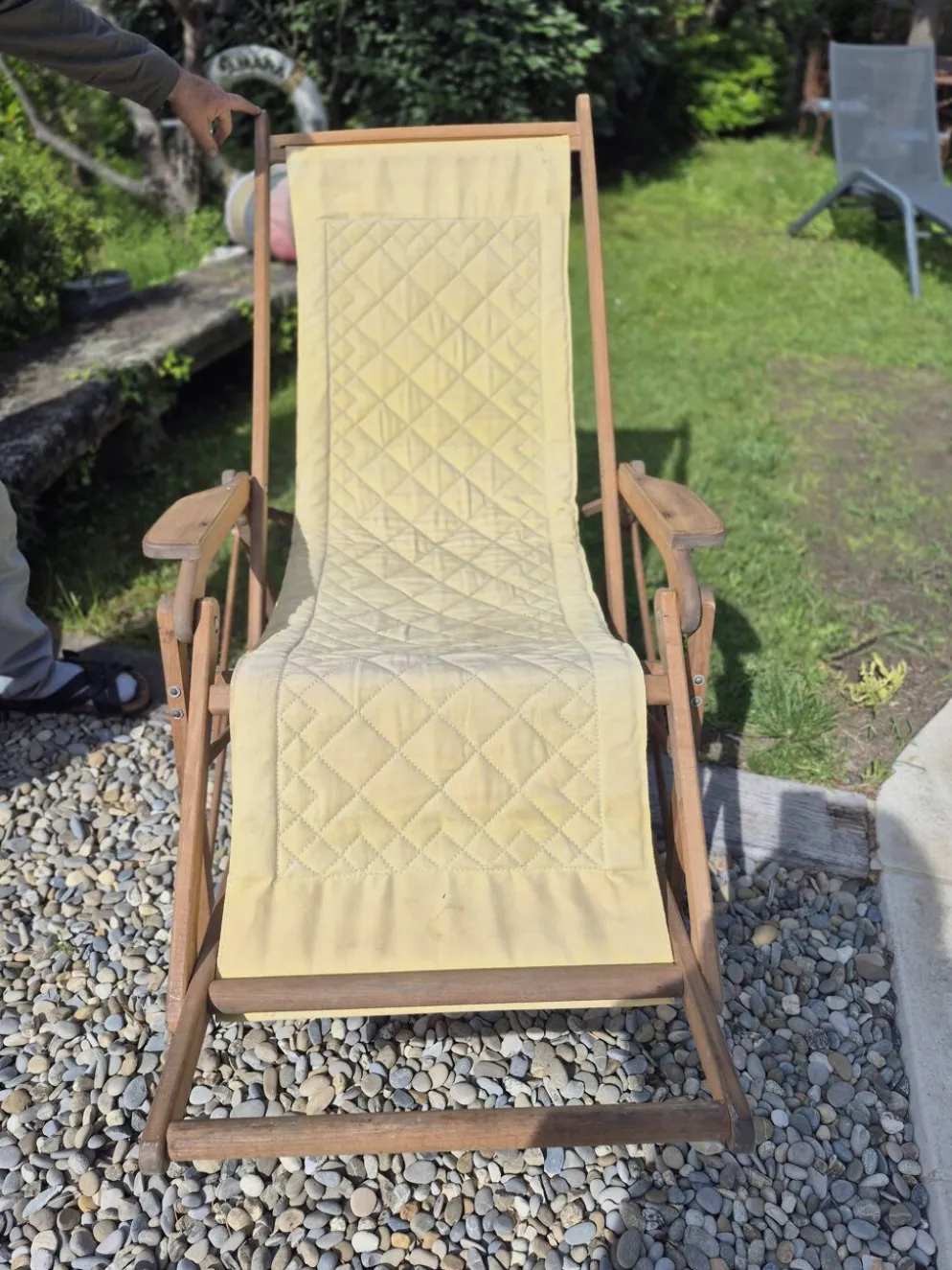 Chaise longue transat année 50