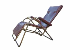 Chaise longue transat vintage lama années 60