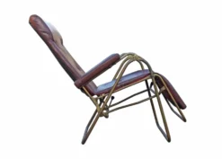 Chaise longue transat vintage lama années 60
