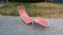 Chaise longue vintage design Bartolucci et Waldheim des années 50/60