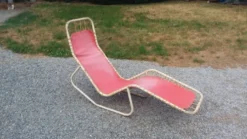 Chaise longue vintage design Bartolucci et Waldheim des années 50/60