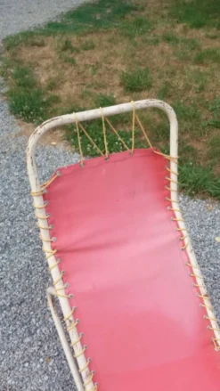 Chaise longue vintage design Bartolucci et Waldheim des années 50/60