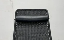 Chaise longue vintage modèle S 828 en acier tubulaire par Torben Skov pour Thonet, années 1980