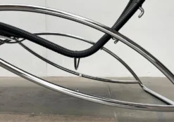 Chaise longue vintage modèle S 828 en acier tubulaire par Torben Skov pour Thonet, années 1980