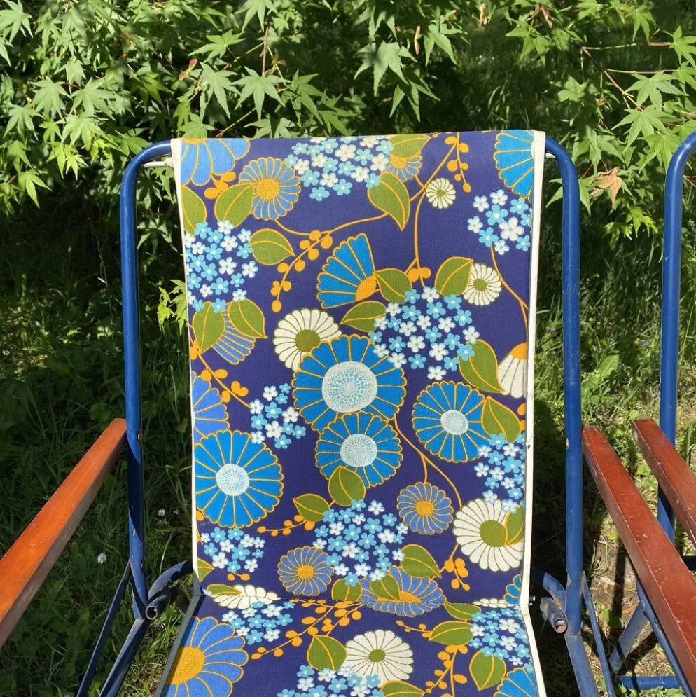 Chaises de camping pliantes années 70 , chaises de jardin