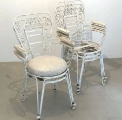 5 chaises de jardin, 1950