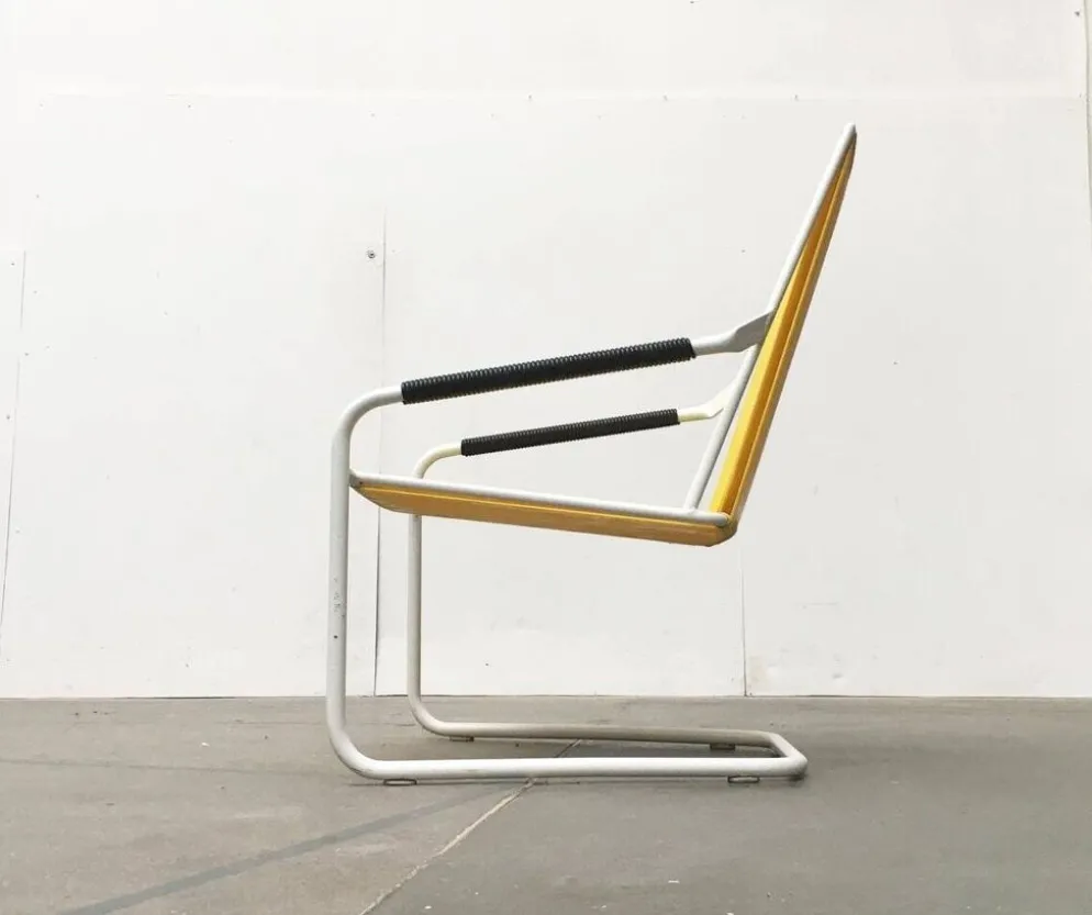 Chaises de jardin empilables Mauser allemandes de style mid-century moderne, ensemble de 3.