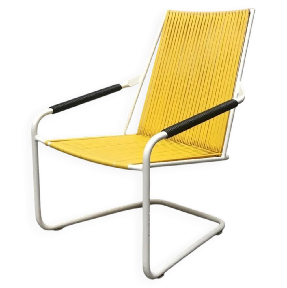 Chaises de jardin empilables Mauser allemandes de style mid-century moderne, ensemble de 3.