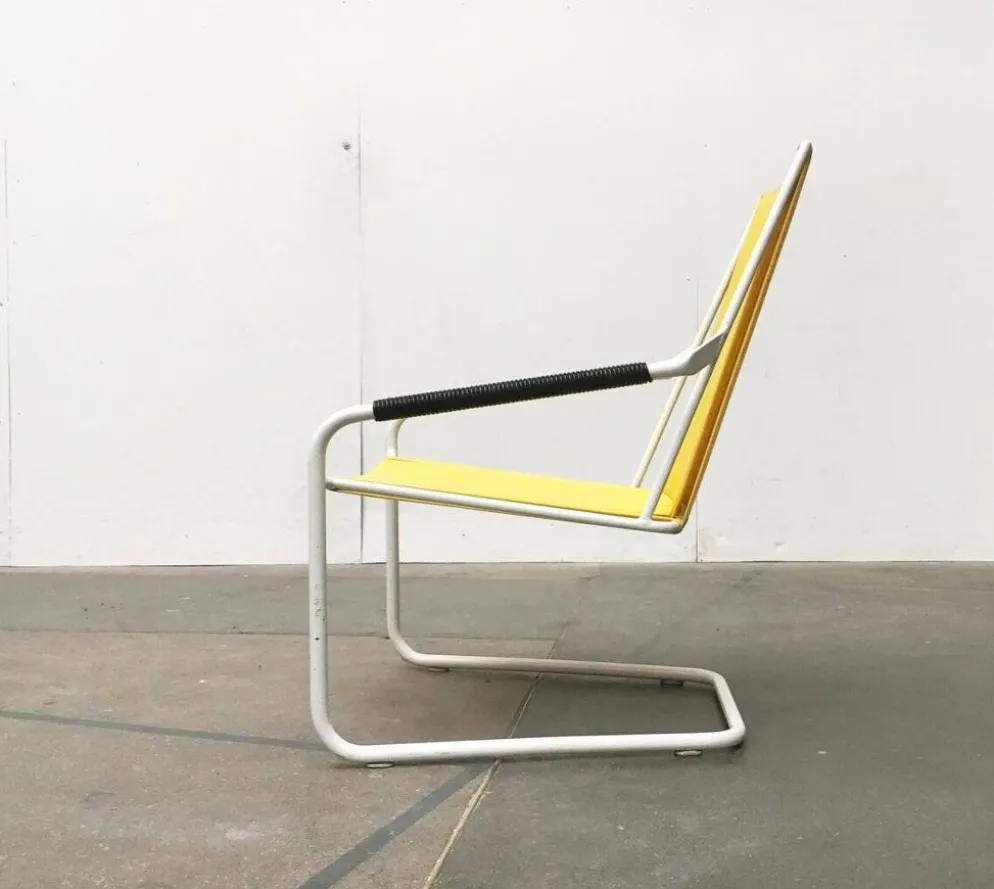 Chaises de jardin empilables Mauser allemandes de style mid-century moderne, ensemble de 3.