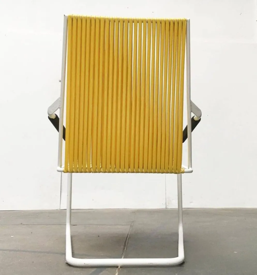Chaises de jardin empilables Mauser allemandes de style mid-century moderne, ensemble de 3.