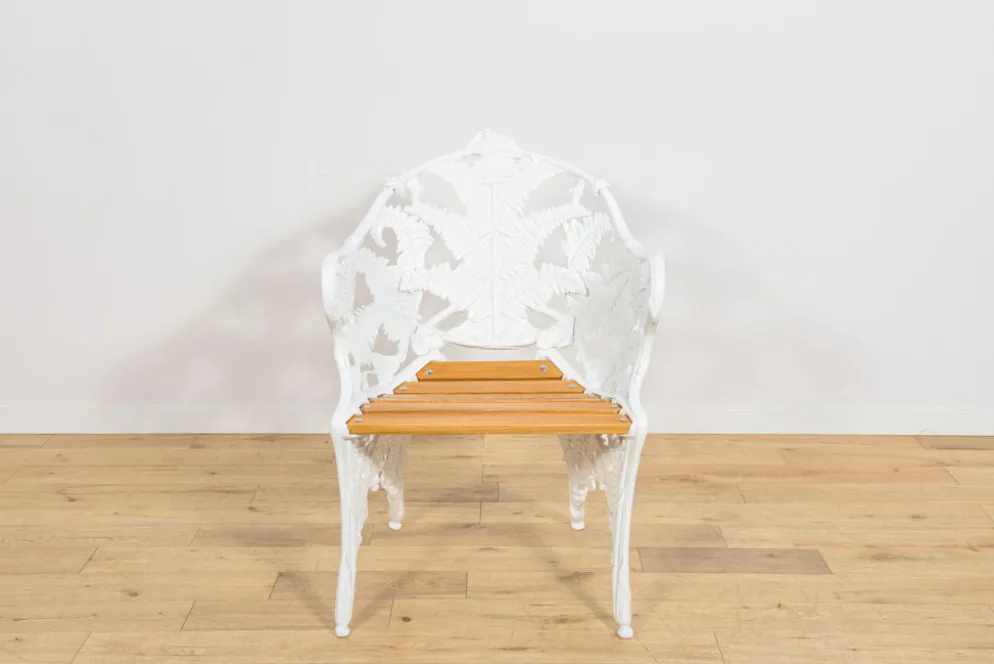 Chaises de jardin en fonte de style victorien Coalbrookdale, Royaume-Uni, années 1950, ensemble de 2.