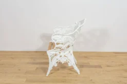 Chaises de jardin en fonte de style victorien Coalbrookdale, Royaume-Uni, années 1950, ensemble de 2.