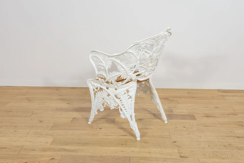 Chaises de jardin en fonte de style victorien Coalbrookdale, Royaume-Uni, années 1950, ensemble de 2.