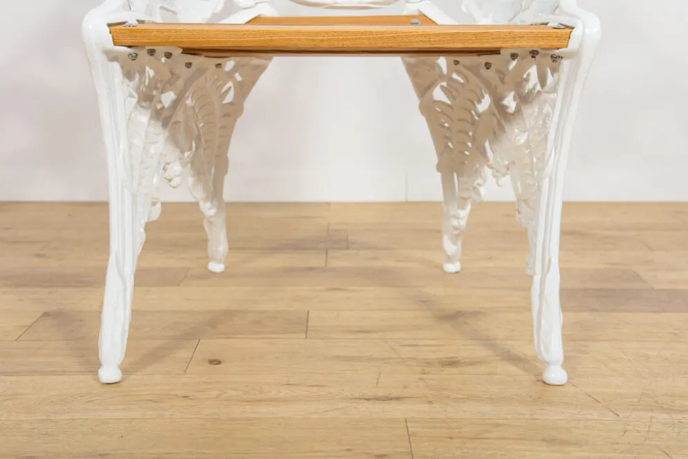 Chaises de jardin en fonte de style victorien Coalbrookdale, Royaume-Uni, années 1950, ensemble de 2.