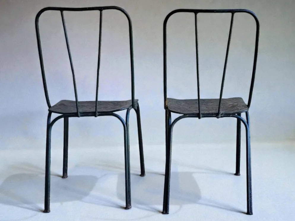 Chaises de jardin Parc et Jardin de Paris, 1950's (*4)